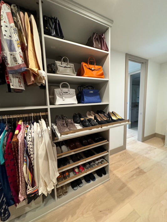 The Art of Downsizing: Designing a Luxe Closet for a Penthouse in River Oaks