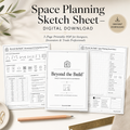 Space Planning Sketch Sheet — Digital Download