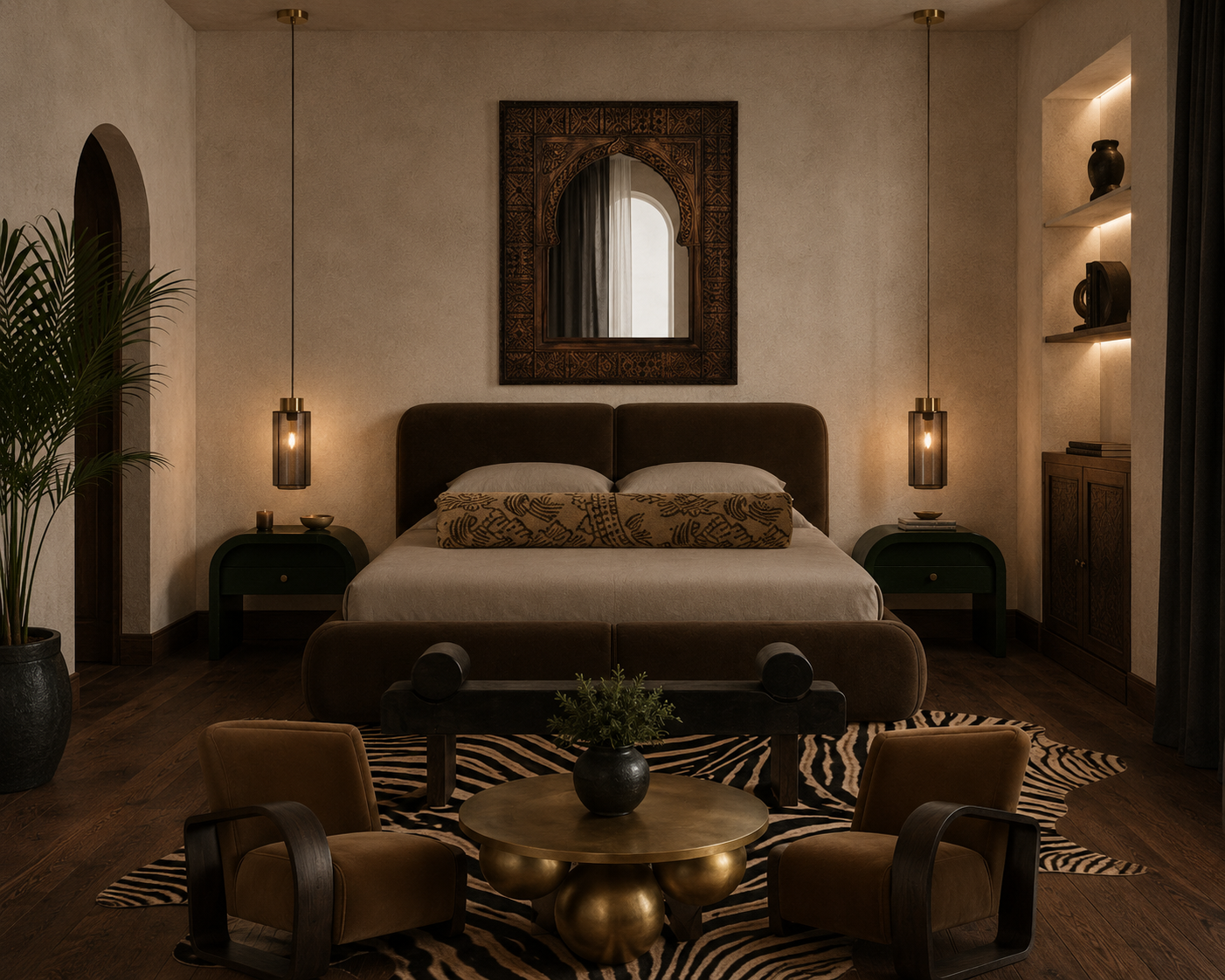 Marrakech Noir Bedroom Design Package™ | Luxury Moroccan Bedroom Design